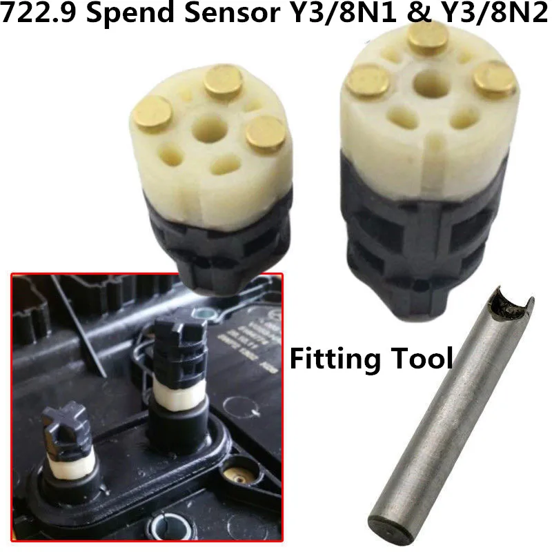 

Tested 722.9 Spend Sensor Y3/8N1 & Y3/8N2 +1 Fitting Tool Automatic Transmission Solenoid For Mercedes Benz 7G