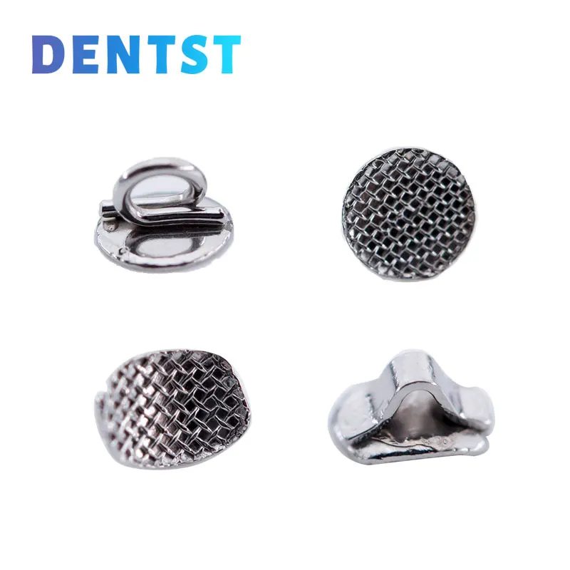 50Pcs/Box Orthodontic Lingual Buttons Metal Buccal Composite Ceramic Lingual Buttons Traction Hook Dentistry Accessories