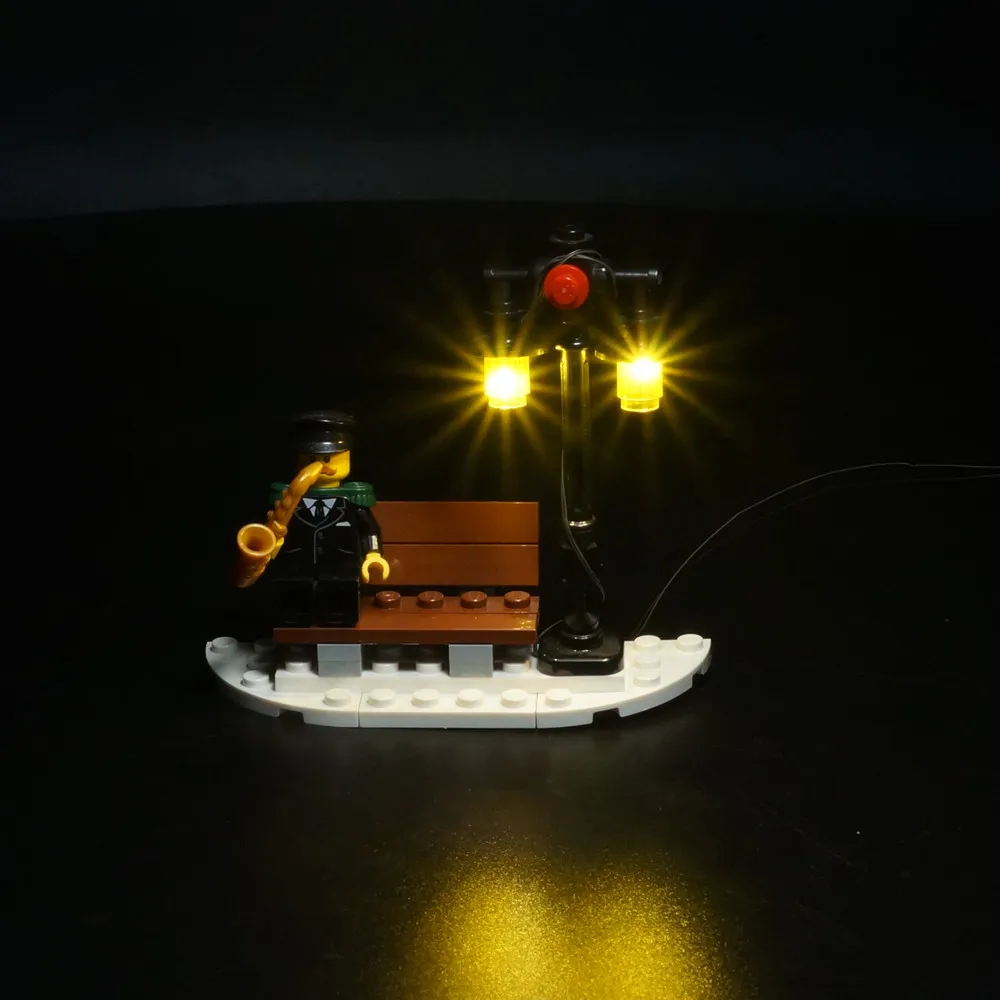 LED Light Set For Christmas Gift 10263 Winter Village Fire Station City Car DIY Toys Gift Blocks Bricks Lighting Kit No Model
