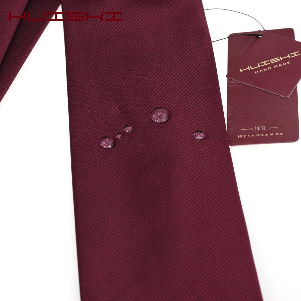 Corbata de cuello impermeable para camisa Unisex, accesorios de bufandas, traje rojo vino, corbata colorida, regalo de matrimonio Popular para