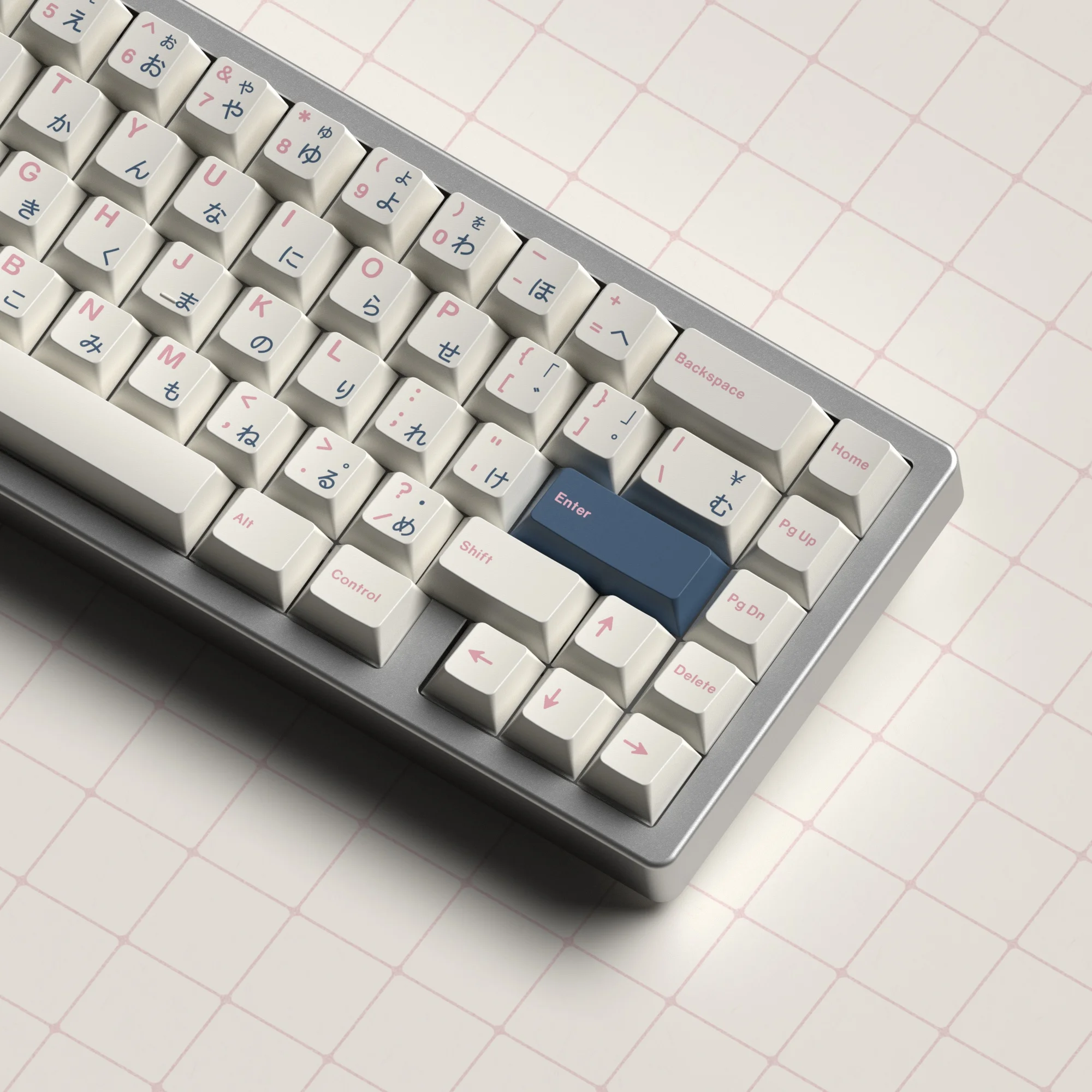 Imagem -03 - Jkdk-keycap Japonês Azul e Rosa Perfil Cereja Tampas de Teclas Pbt Dye Subbed Teclado Mecânico com Interruptor mx