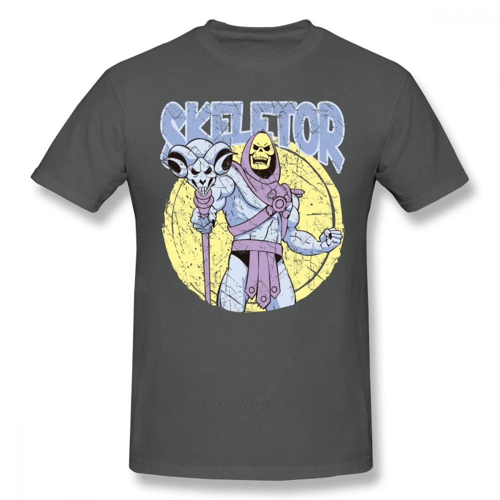 SKELETOR T Shirt SKELETOR T-Shirt Short Sleeve Funny Tee Shirt Graphic Men Beach Cotton Tshirt Guys Punk Designer Streetwear