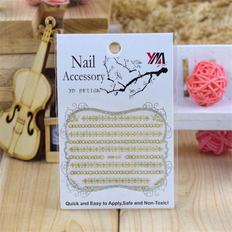 30pcs/Set Hot Golden Hollow Nail Stickers Ladies Party Salon Daily Nail Stickers Nail Art Decoration Polished Sliders