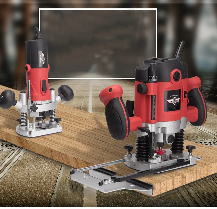 1500W 1/4in Woodworking Electric Router Trimmer Power Tool With Wood Milling Engraving Slotting 6.35mm Collet Carving Machine