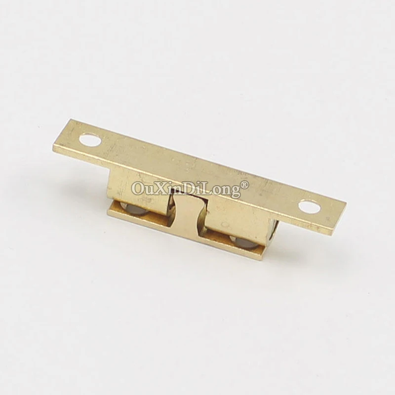 BRAND NEW 10PCS 42mm Pure Brass Cupboard Drawer Cabinet Double Ball Catch Door Latch Touch Beads