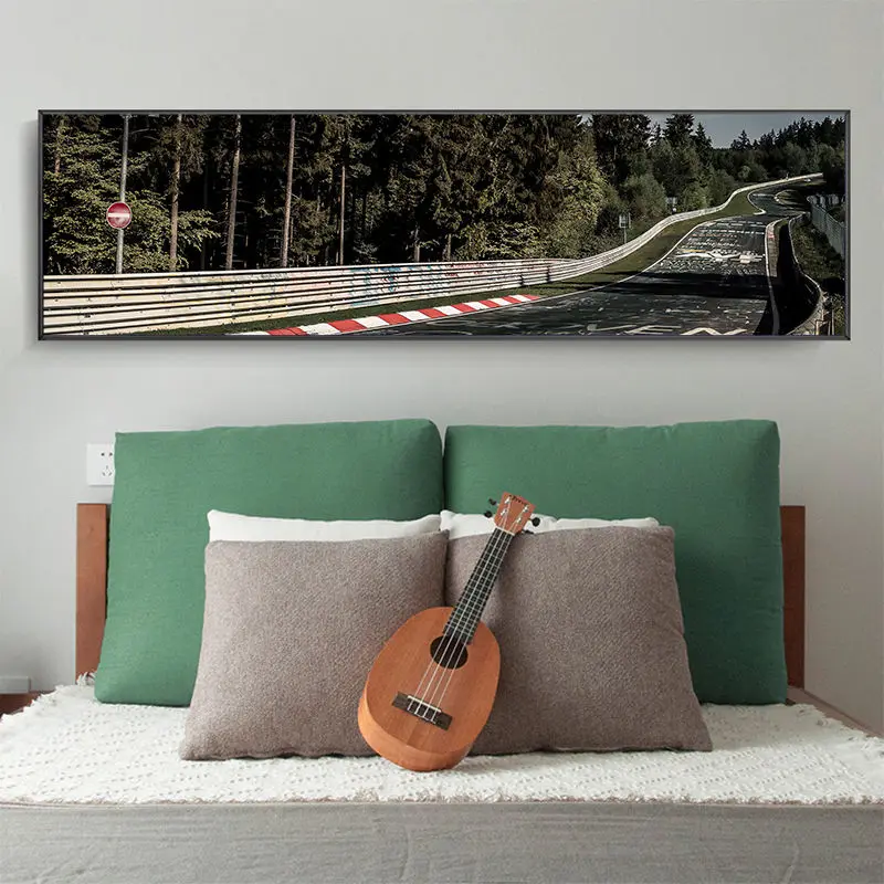 

Nurburgring Rally Road Sport Car Track Print And Canvas Painting Forest Landscape Wall Art Poster Cuadros Living Room Home Decor