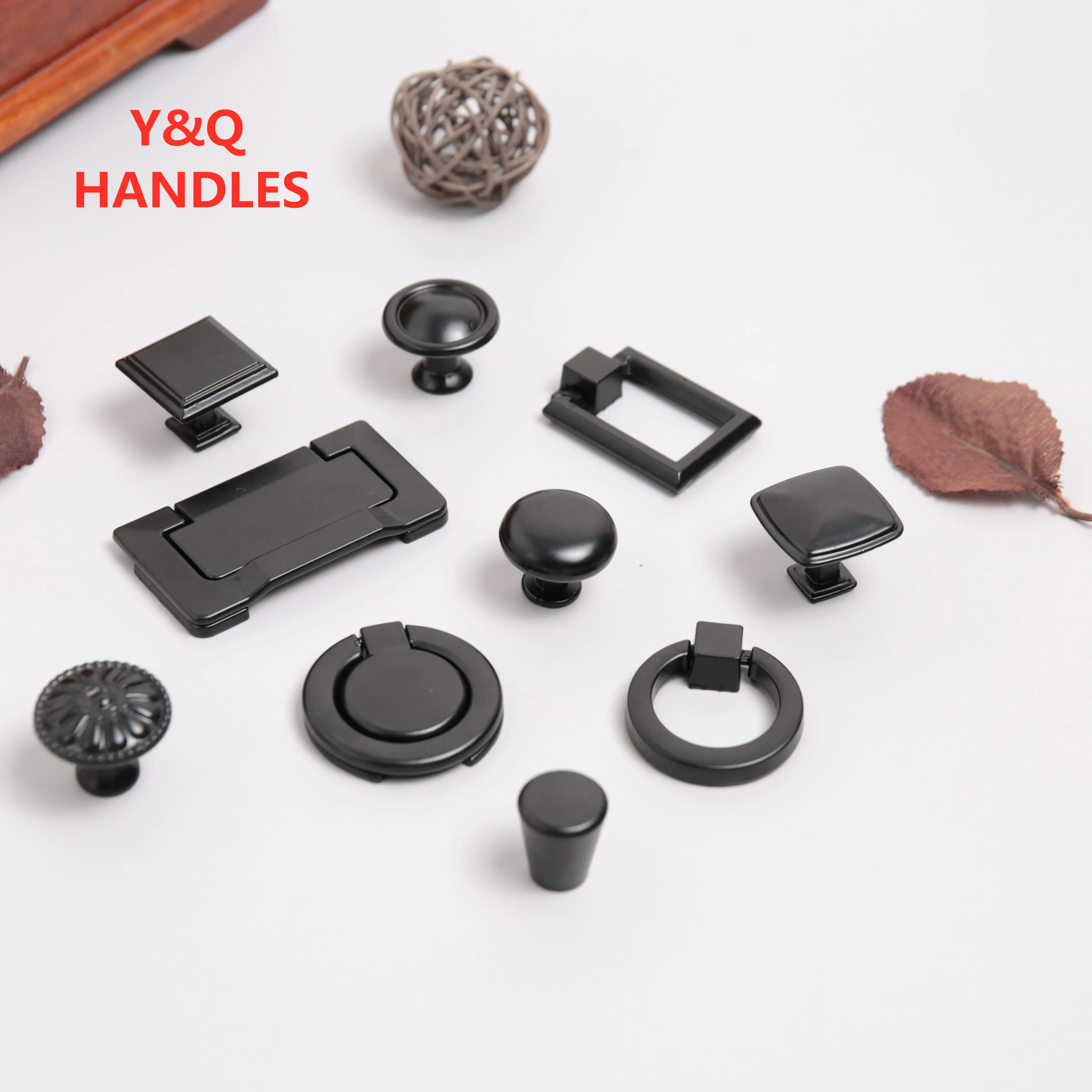 Handles Drawer Cabinet Furniture Kitchen Handles for Cabinet Knob Door Drawer Furniture Kitchen Knob Black Single Hole Hardware