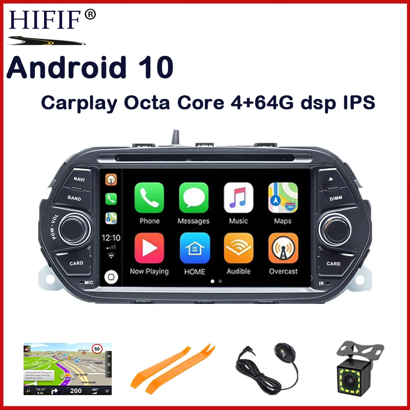 PX5 DSP 4G+64G Android 10 Car Stereo GPS For Fiat Tipo Egea Dodge Neon 2015 2016 2017 2018 Radio DVD WiFi Audio Video Navigation