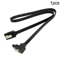 Cable SATA 3,0 SATA III 6 GB/s, ángulo recto de 90 grados para disco duro HDD de 40cm, Cable Serial de datos, Cable cargador de datos, conector