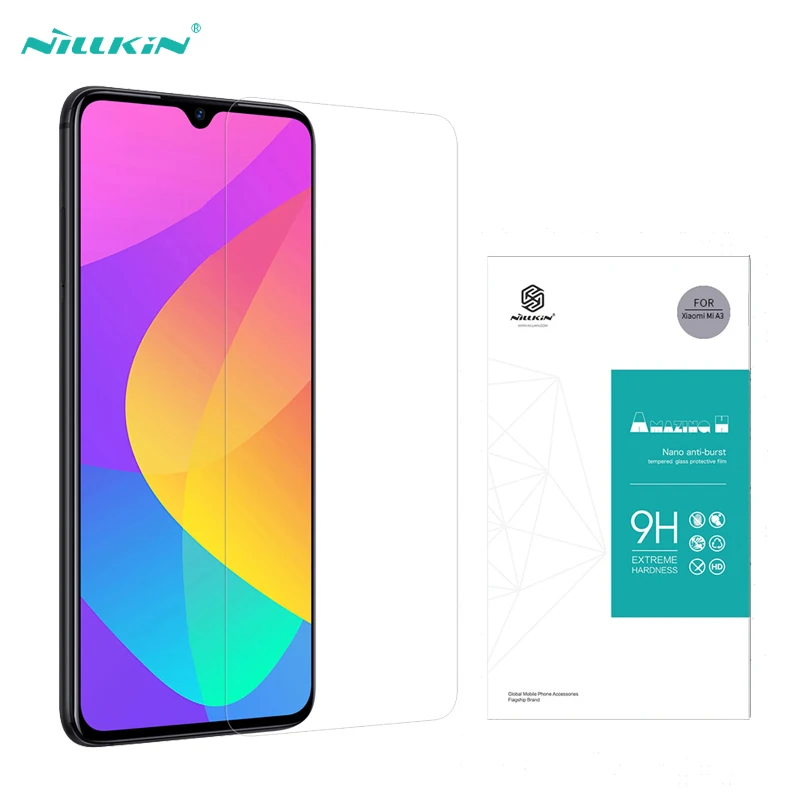 Tempered Glass For Xiaomi Mi 9 Lite mi CC9 CC9e Screen Protector Nillkin Amazing H Anti-Explosion Glass Film For Xiaomi Mi A3