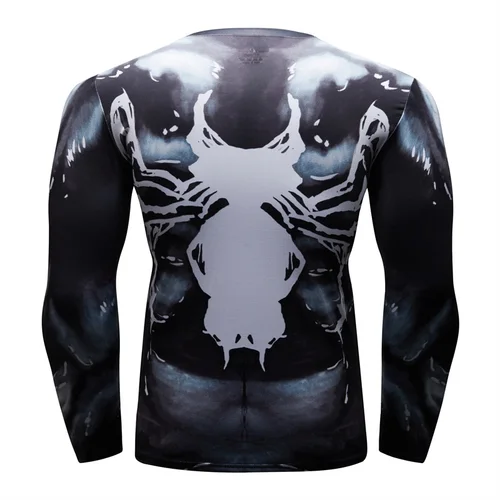 Imagen 2 del producto MMA BJJ Rashguard camisetas + Pantalones Rash Guard Fitness chándal camisetas de boxeo Muay Thai compresión hombres Kickboxing traje deportivo