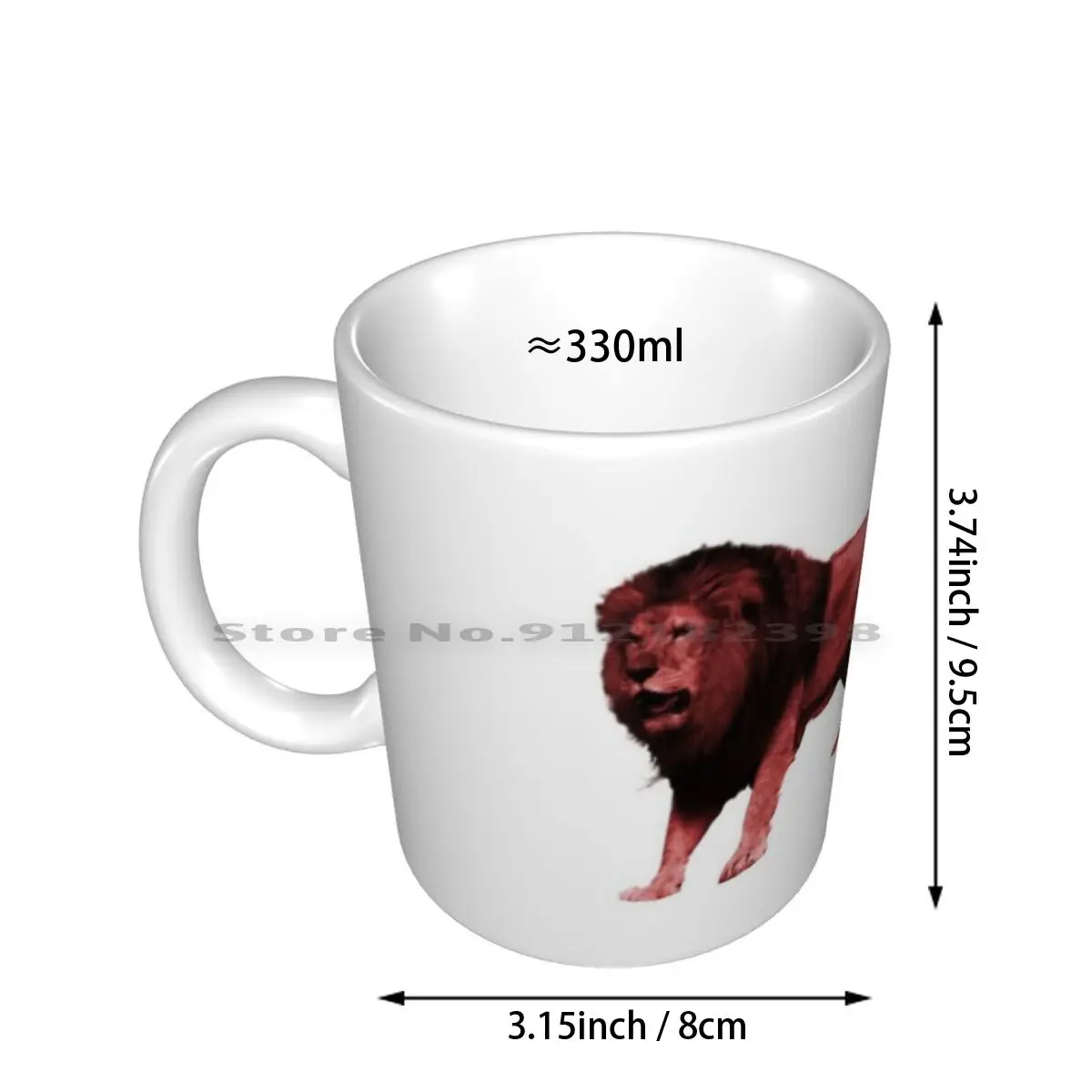 Beastmode 2 Lions Hip-Hop Rap Ceramic Mugs Coffee Cups Milk Tea Mug Future Zaytoven Dirty Sprite Beastmode Beast Lions Lion