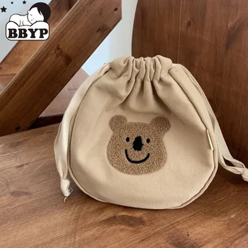 Kawaii Cartton דוב קוסמטי תיק ארגונית נשים אחסון פאוץ חמוד איפור תיק נסיעות מוצרי טואלטיקה תיק נסיעות לשטוף אבזרים