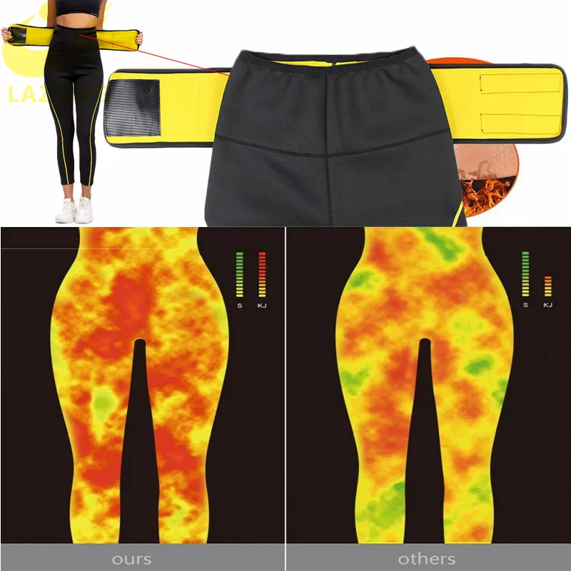 LAZAWG Women Hot Sauna Pants Sweat Leggings for Women Weight Loss Slimming Hot Sweat Shirts Sauna Sweat Suit Sets Shaper Sweat