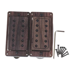 2pcs Rose Wood Neck Bridge 50/52mm  Electric Guitar Humbucker Pickups