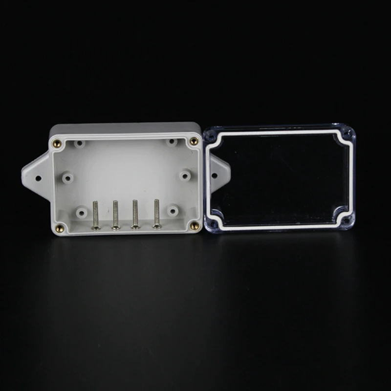 83x58x35mm ABS IP65 Waterproof Plastic Wire Junction Box With Mounted Distribution Clear Enclosure Transparent Project Case