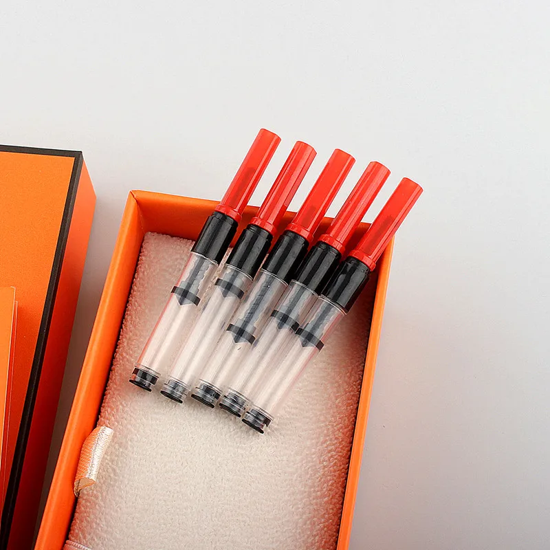 5Pc Red 2.6Mm Vulpen Inkt Cartridges Converter