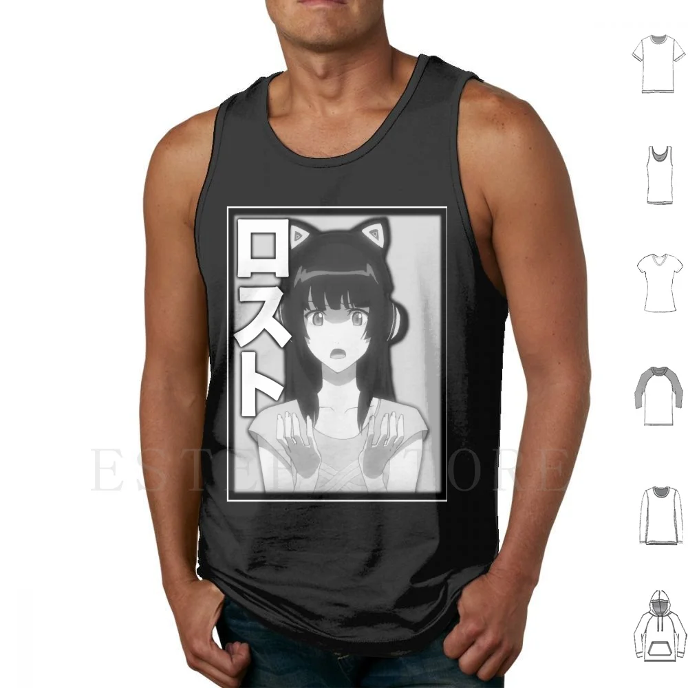 Camisetas sin mangas Lost Tank Tops Vest Sleeveless Naota Naota Nandaba Flcl Fooly Cooly Anime Manga Sad Boys Sad Boy Sadboi Sad Boi Yung Lean