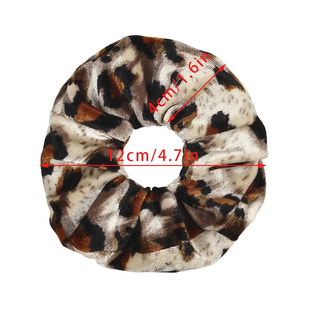 Lazo para el pelo con estampado de leopardo para niña y mujer, coletero a rayas, bandas de cuerda, accesorios para el cabello