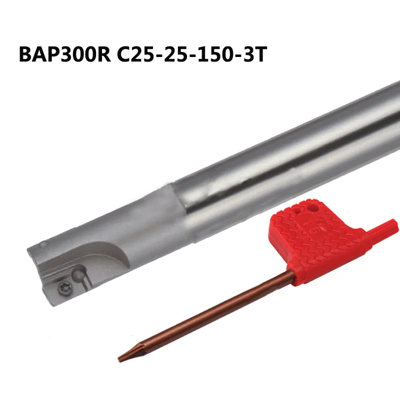 

Фрезерный станок BAP300R C24 C25 25 150 3T, индексируемый держатель фрезерного станка с квадратным плечом, ЧПУ, торцевая фреза, инструмент для вставки APMT1135, 1 шт.