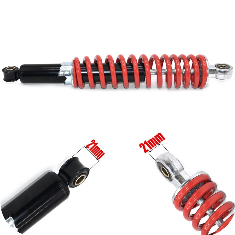 350mm/13.8in Front Shock Absorber Universal Fit for Dune Buggy Quad Dirt Bike ATV Aluminium Alloy Shock Spring Suspension New