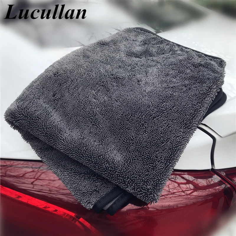 Lucullan 60X90cm Microfiber Twist Drying Towel Professional Car Cleaning Cloth for Cars Washing Polishing Waxing Detailing