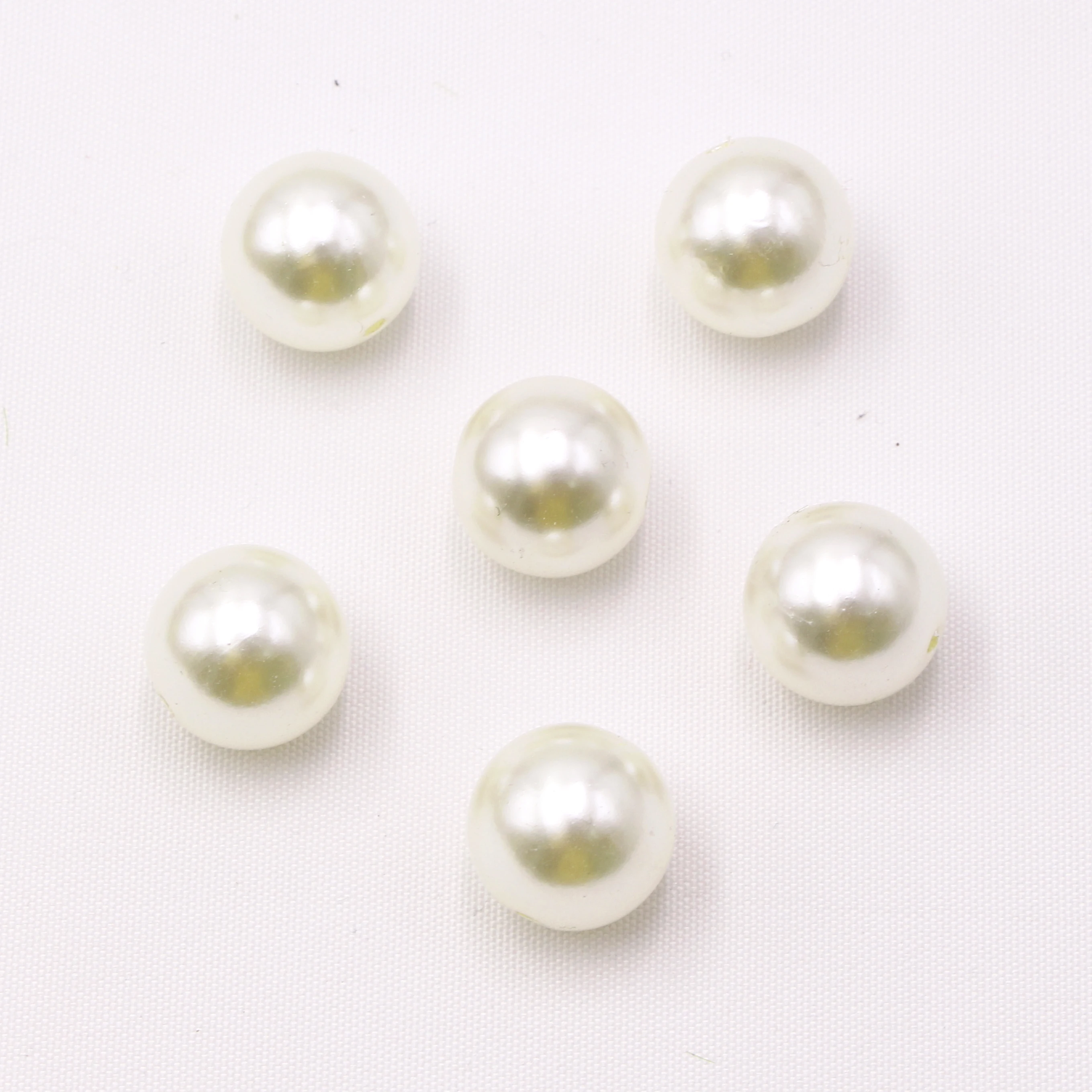 Big Size 16/20/25/30mm HOLE White Cream DIY Imitation Garment Beads Pearl ABS loose Round Beads Craft For Fashion Jewelry Making