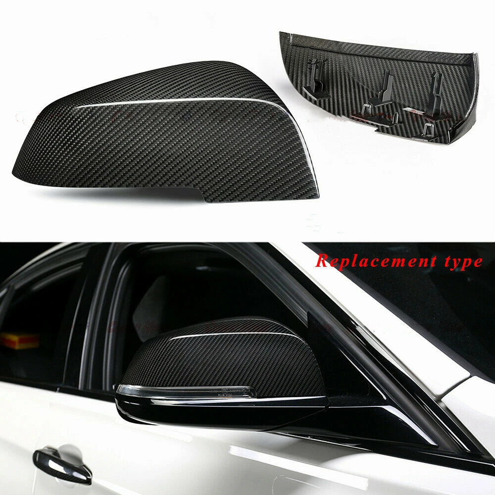 

Dry Carbon Fiber Mirror Cover Rear View Cap Shell For BMW 1 2 3 4 Series F20 F21 F22 F87 M2 F32 F33 X1 E84 GT 3GT F34 2013-2018