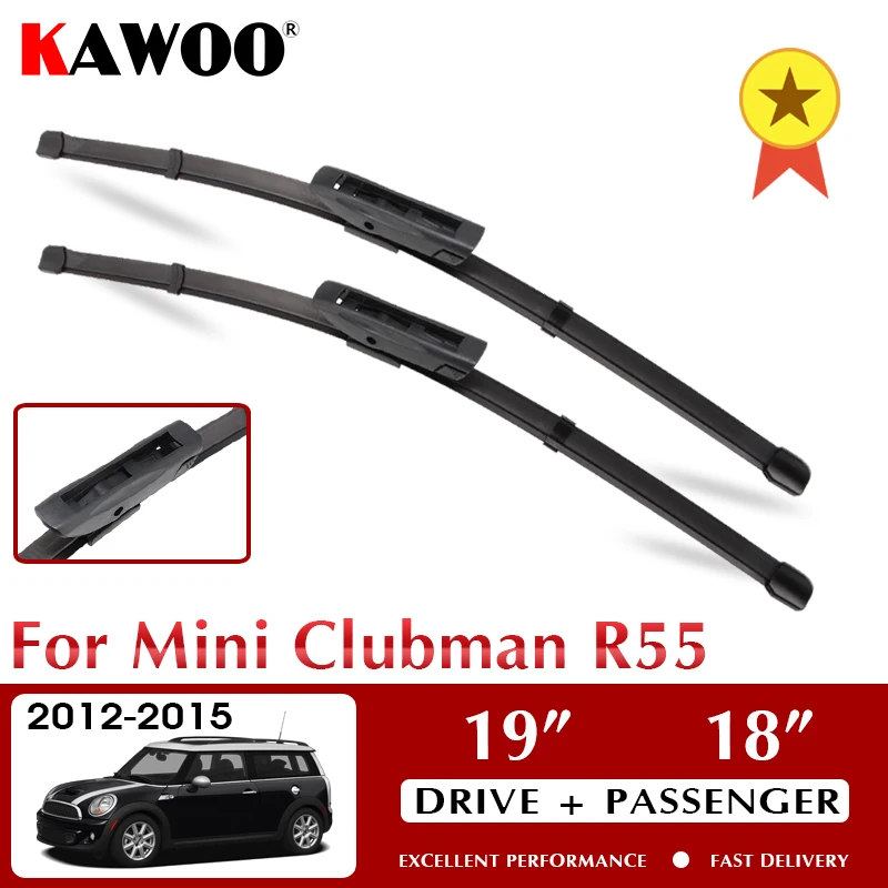 KAWOO Wiper Car Wiper Blades For Mini Clubman R55 2012 2013 2014 2015 Windshield Windscreen Front Window Accessories 19