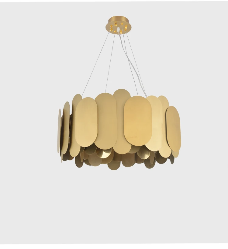 modern gold metal chanderlier G9 chanderlier living room hanging lamp pendant lamp indoor lighting project lighting