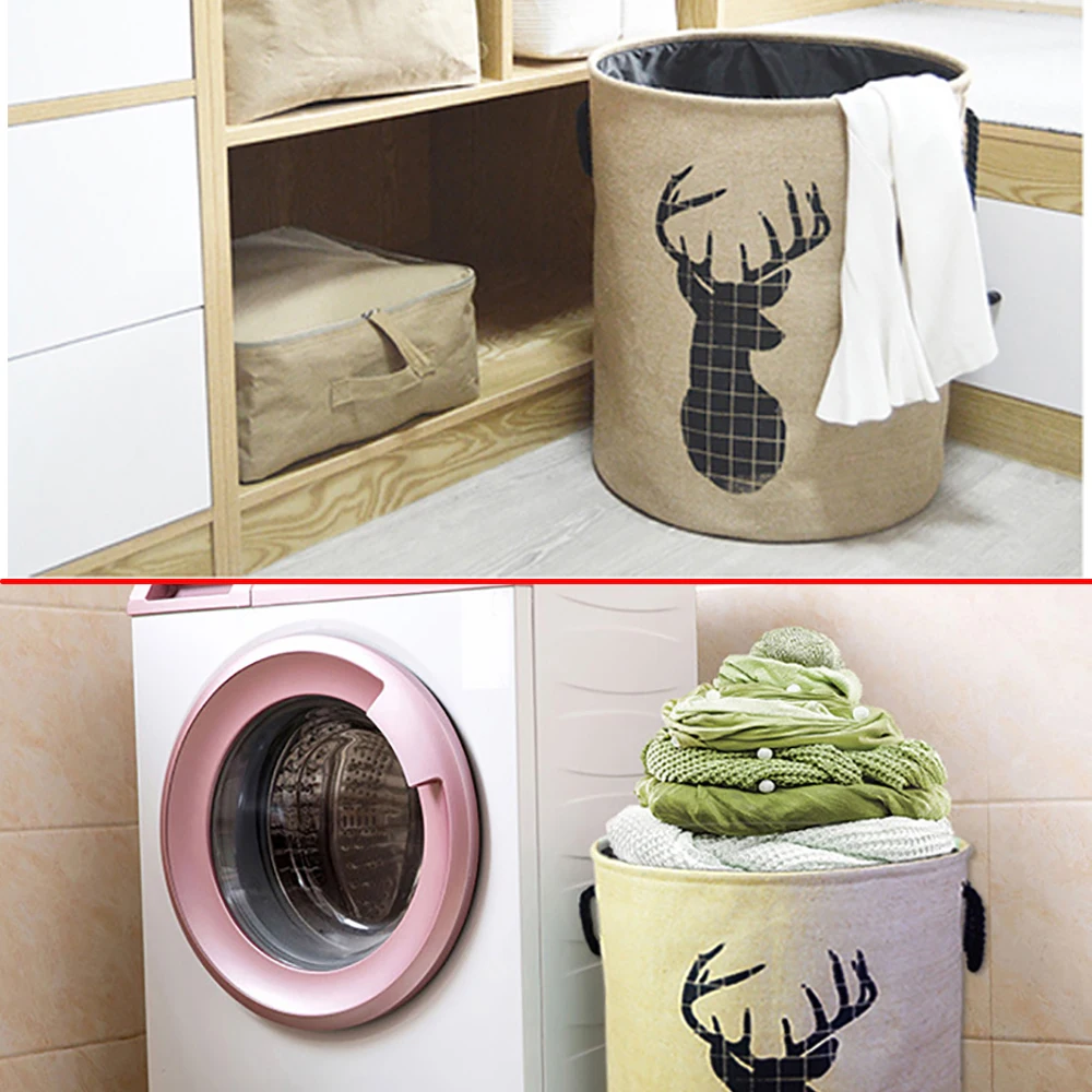 

80L Laundry Baskets Hamper with Handles,Decorative Basket for Living room,Woven Storage Basket for Blankets,Clothes-20x15.7in