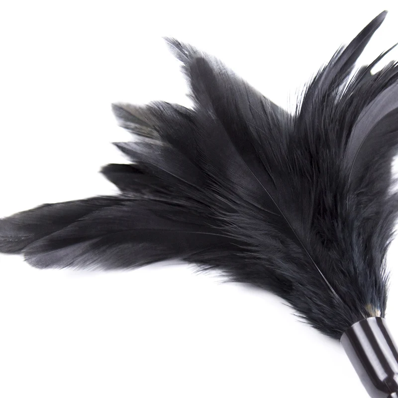 Plumas negras para coqueteo, Juguetes sexuales para parejas, Bondage Bdsm, ataduras, esclavo, juego para adultos