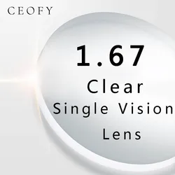 CEOFY 1.67 Index Prescription Eye Glasses Myopia Brand Lens Clear Glasses Hard Scratch Resistant Aspheric Optical Lenses