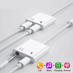 ILEPO Charger Audio Adaptador Jack Adapter For Iphone 7 8 X 11 Headphone Adapter For Lightning To 3.5 mm Jack Headphone Splitter