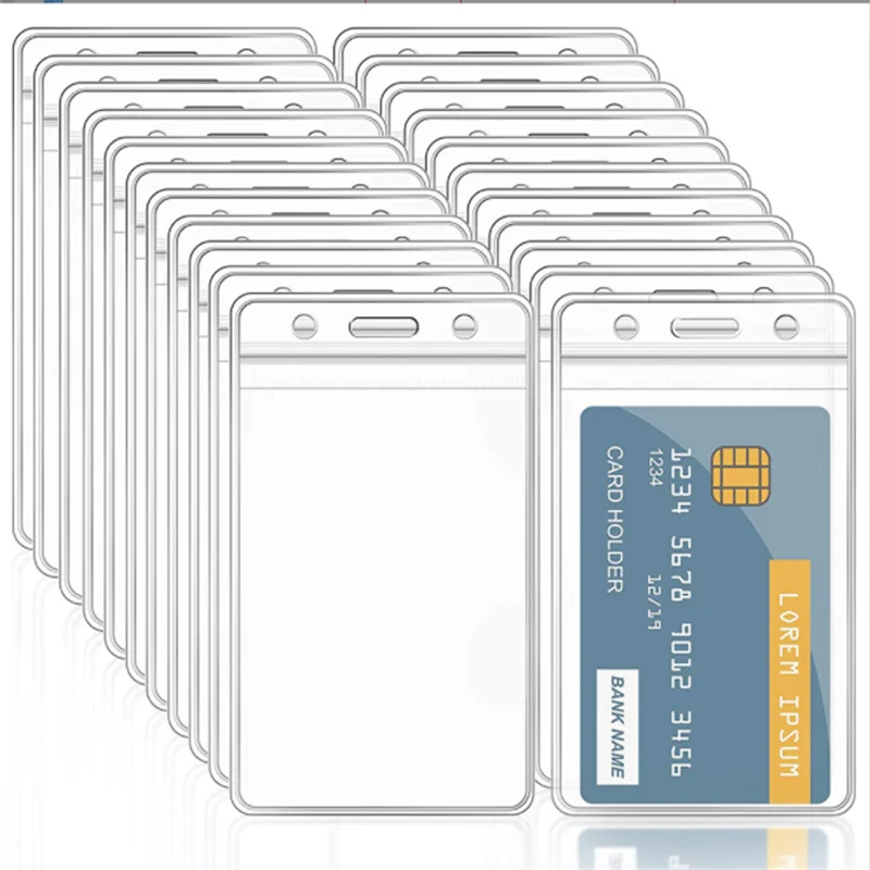 10pcs Pvc Id Credit Card Holder Plastic Card Protector Case To Protect Credit Cards Bank Card Holder Card Cover