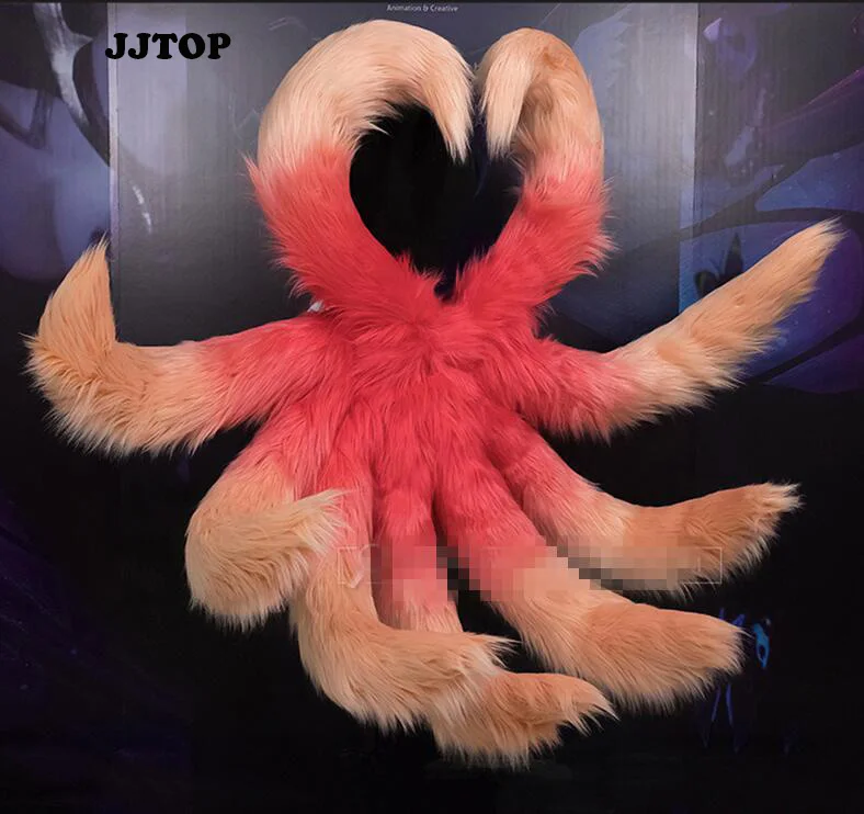 GAME LOL COSPLAY Fox LOL Ahri Nine Tailed Upgraded Transform-model Tail Star Guardian Magical Girl Cosplay Halloween Cosplay