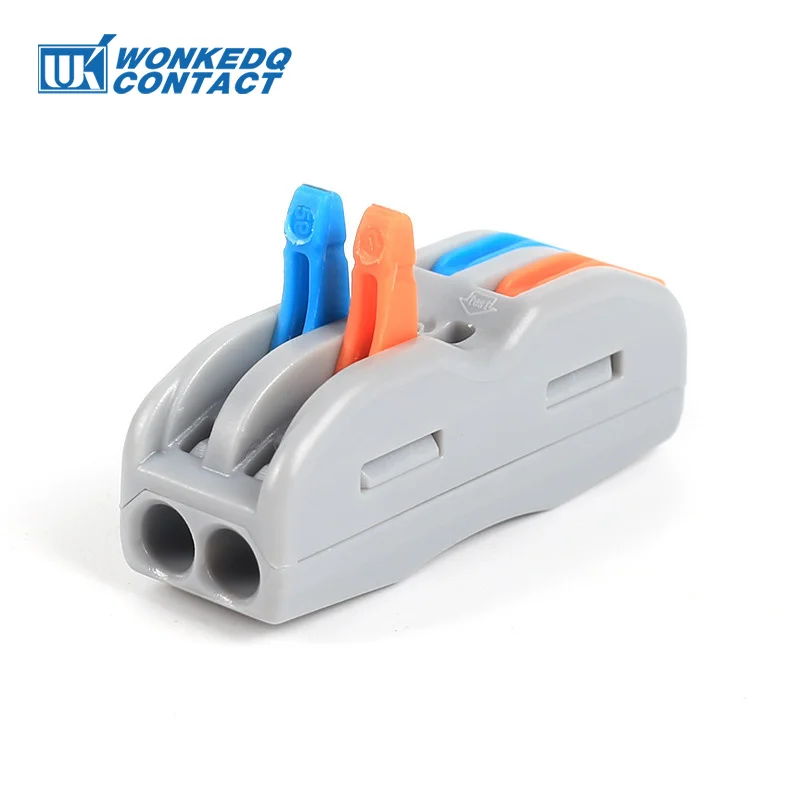 222 422/423 Compact Wire Connector Quick Push-in 4/6 Pin Splicing Terminal Block 28-12 AWG Electrical Wring Cable Connectors