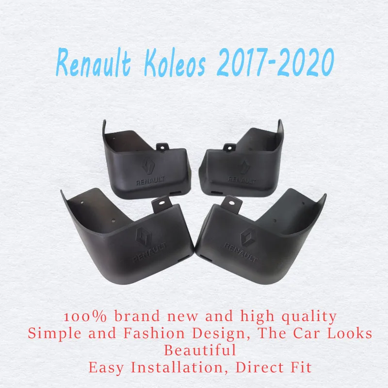 Mud-flaps for Renault Koleos 2017-2020 mudguards splash guard fenders car accessories auto styling 4 pcs