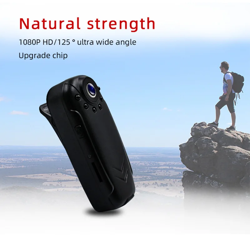 Body Cam Clip Camera Mini Digital Camera Police Security Guard Law Enforcement Hd Security Protection 1080p Sensor Long Battery