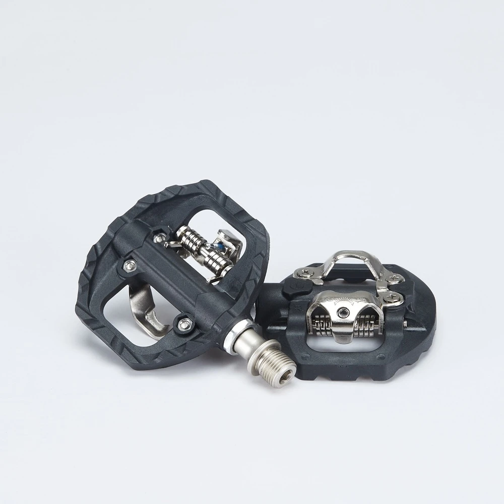 

MTB Bike Self-locking SPDING Pedal For SHIMAN LOOKING KEOR Nylon DU Bearing Dual Platform Adapters Mountain Bike Clipless Pedal