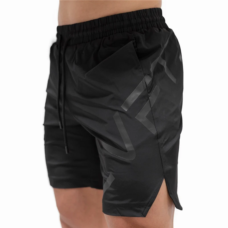 Shorts de sport pour hommes, pantalons courts de musculation, taille élastique, slim, marque de mode, été, nouveau