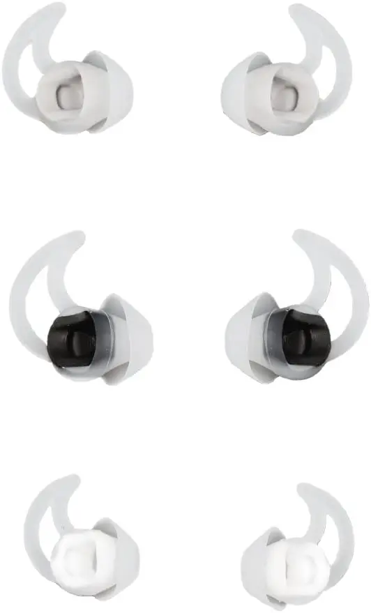 Oreillettes de remplacement, 3 embouts, compatibles avec Bose QC20 QC20i SoundSport SIE2i IE2 ie3-s/M/L