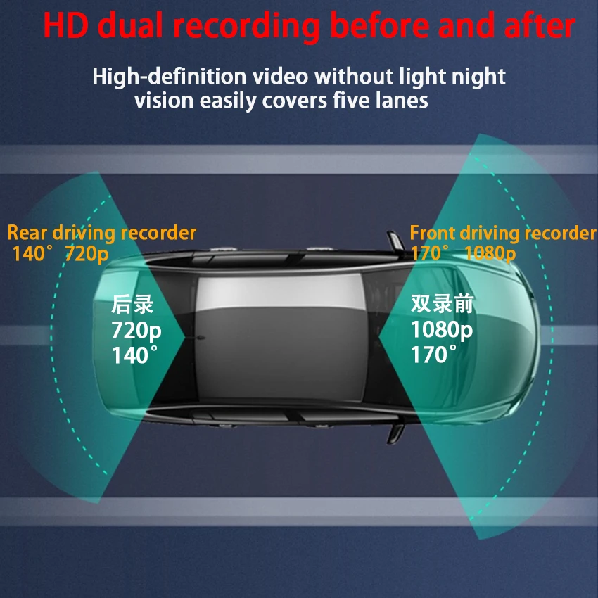 Car DVR Driving Video Recorder Car Front Dash Camera For Hongqi Hong Qi HS5 2019 2020 CCD HD Night Vision high quality