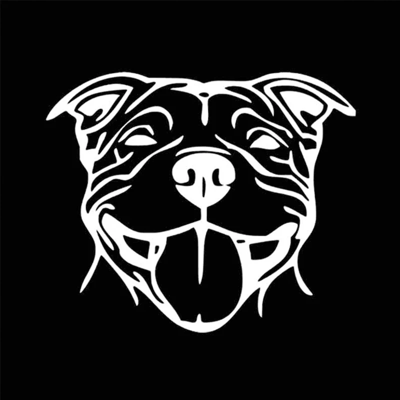 16X13.5CM Staffy Staffordshire Bull Terrier Staffie Dog Funny Carbon Fiber 3D Stickers On Car Auto Stickers