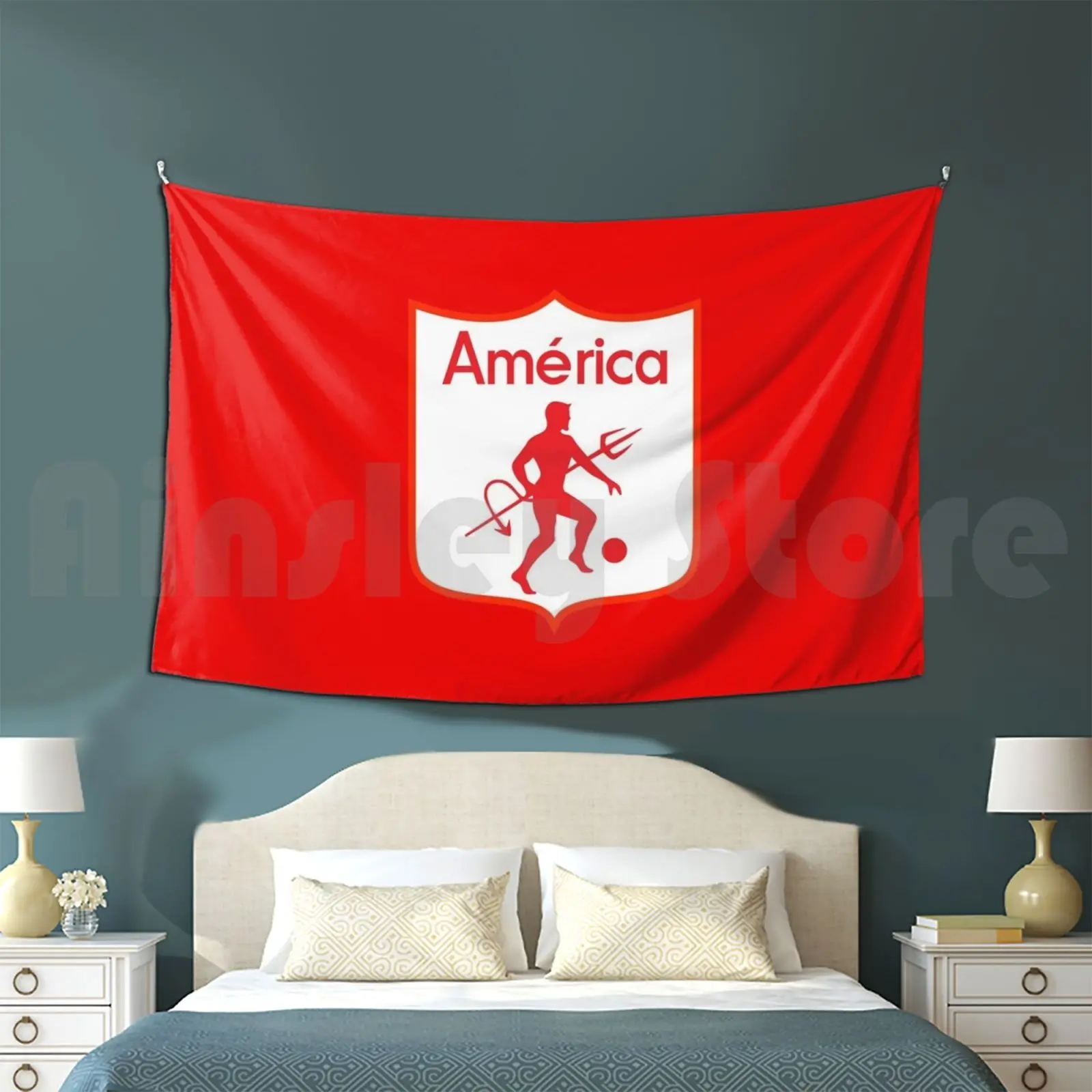 America De Cali Campeòn Del Campeonato Colombiano 2019!!!!!! Tapiz personalizado América De Cali La