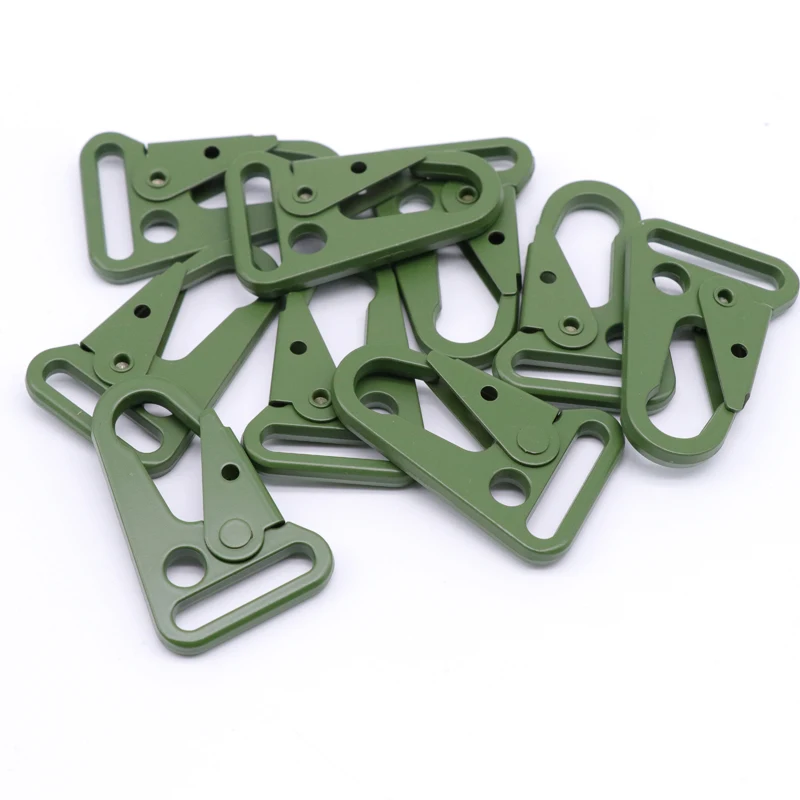 50pcs/set Hiking Backpack Olecranon Hooks Camping Survival Gear EDC Tactical Carabiner Military Mini Keychain Equipment