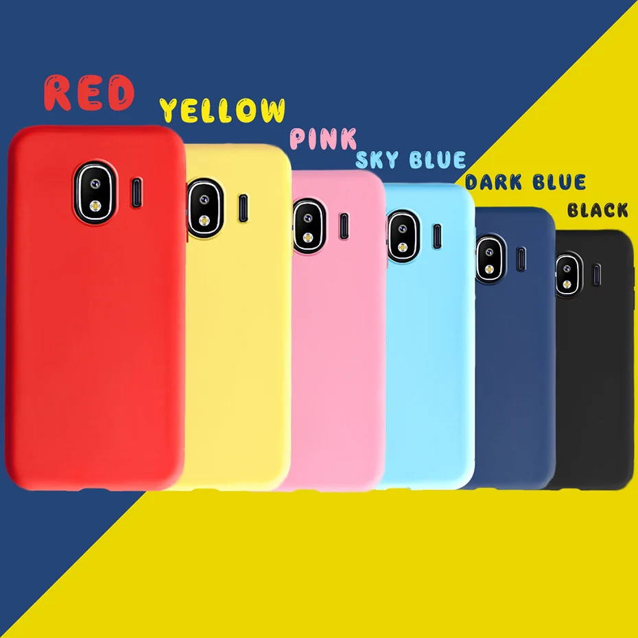 for samsung J2 2018 case soft Silicone Phone Cases back cover on for Coque Samsung Galaxy Grand Prime Pro J2 Pro 2018 J250F case
