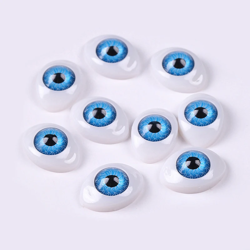 10Pcs Plastic Doll Safety Eyes For Animal Toy Puppet Making DIY Material Craft Doll Accessories 7mm 8mm 10mm 12mm Random Color