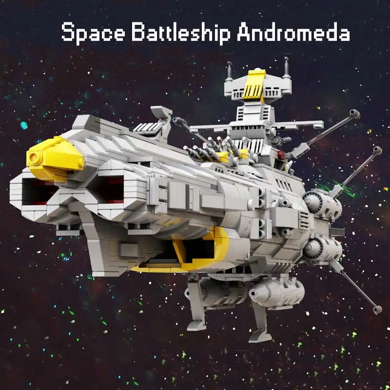 Star Movie Spaceship Moc Battleship Andromeda Building Blocks Technology Bricks DIY Assembly Model Kids Toys Xmas Gifts