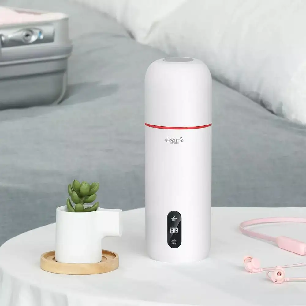 Deerma Di Động Điện Giữ Nhiệt 350Ml Cà Phê Nước Du Lịch Nồi Hơi Điều Chỉnh Nhiệt Độ Thông Minh Cốc Nước